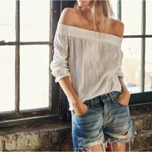 rag & bone Drew Off Shoulder Top - XS